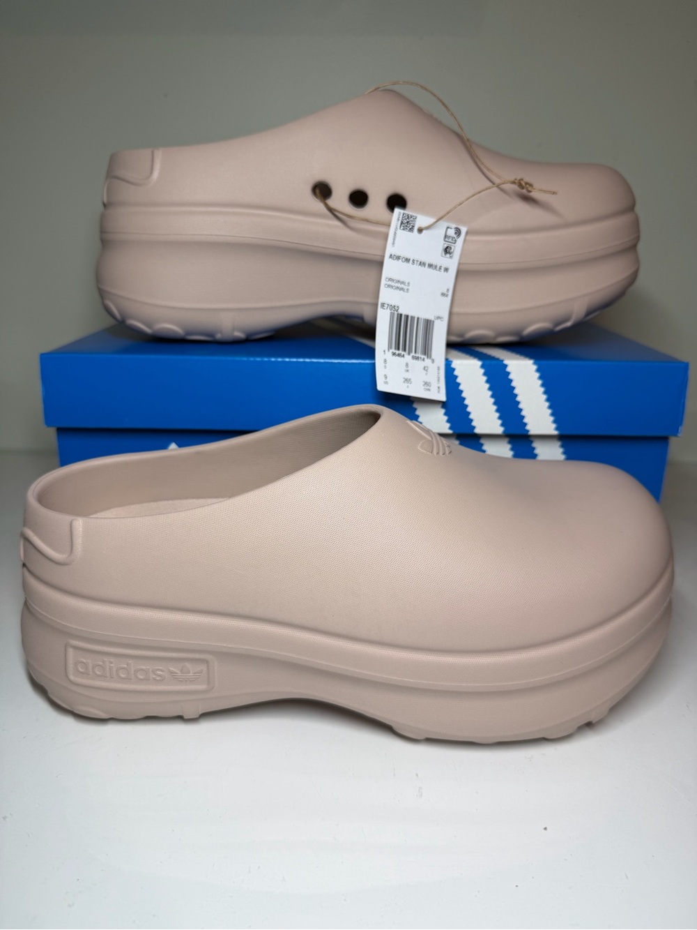 adidas - Size 9 - Women's Adifom Stan Mule Originals Taupe IE7052 - New - Picture 2 of 7